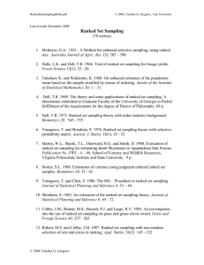 Ranked Set Sampling