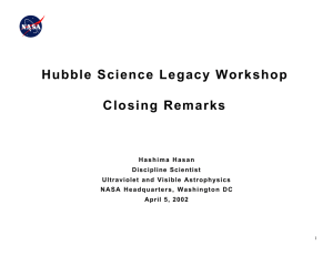 Hubble Science Legacy Workshop