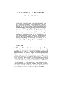 An Asynchronous 4-to-4 AER mapper H. Kolle Riis and Ph. H¨ aﬂiger