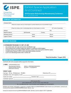 Exhibit Space Application And Contract COMPANY INFORMATION