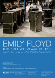 emily floyd this place will always be open INAUGURAL ANNUAL SCULPTURE COMMISSION