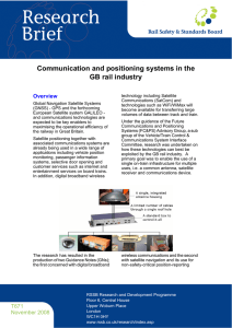 Research Brief Communication and positioning systems in the GB rail industry