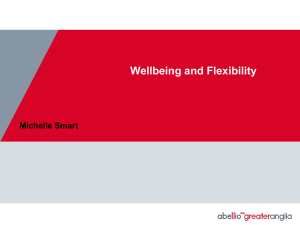 Wellbeing and Flexibility Michelle Smart NedRailways