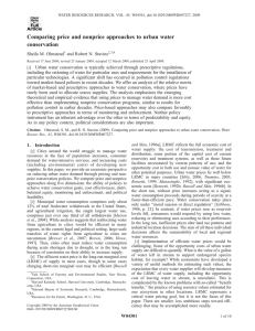 Comparing price and nonprice approaches to urban water conservation