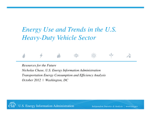 Energy Use and Trends in the U.S. Heavy-Duty Vehicle Sector