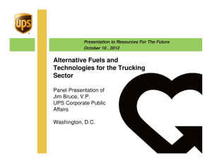 Alternative Fuels and Technologies for the Trucking Sector Panel Presentation of