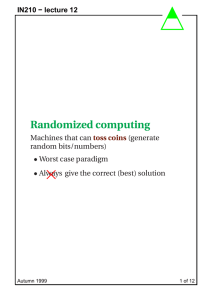 Randomized computing
