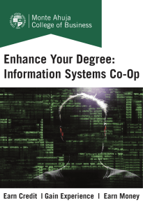 Enhance Your Degree: Information Systems Co-Op