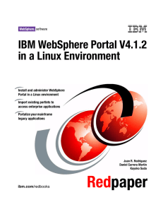 IBM WebSphere Portal V4.1.2 in a Linux Environment Front cover