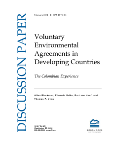 Voluntary Environmental Agreements in