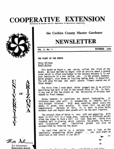 COOPERATIVE EXTENSION NEWSLETTER