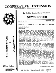 COOPERATIVE EXTENSION NEWSLETTER