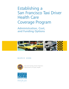 Establishing a San Francisco Taxi Driver Health Care Coverage Program
