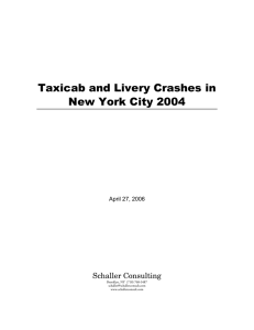 Taxicab and Livery Crashes in New York City 2004  Schaller Consulting