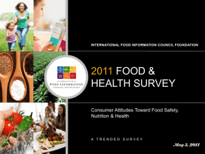2011  FOOD &amp; HEALTH SURVEY