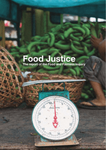 Food Justice The report of the Food and Fairness Inquiry 1
