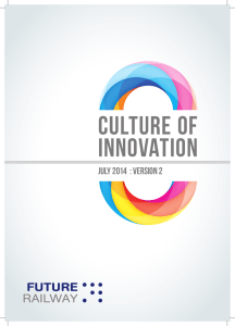 CULTURE OF INNOVATION JULY 2014  : VERSION 2