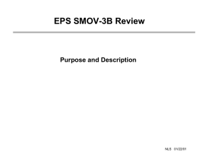 EPS SMOV-3B Review Purpose and Description NLS   01/22/01