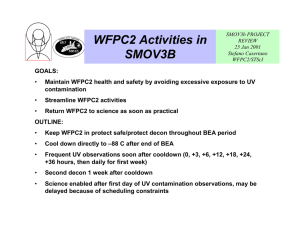 WFPC2 Activities in SMOV3B