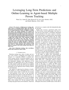Leveraging Long-Term Predictions and Online-Learning in Agent-based Multiple Person Tracking
