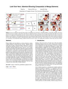 Look Over Here: Attention-Directing Composition of Manga Elements 1 2 Ying Cao