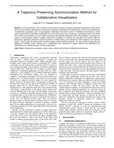 A Trajectory-Preserving Synchronization Method for Collaborative Visualization