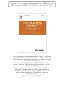 This article appeared in a journal published by Elsevier. The... copy is furnished to the author for internal non-commercial research