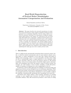 Real-World Reproduction of Evolved Robot Morphologies: Automated Categorization and Evaluation