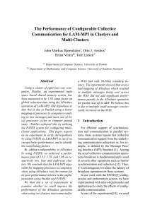 The Performance of Configurable Collective Communication for LAM-MPI in Clusters and Multi-Clusters