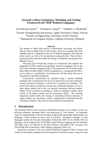 Towards a Data Consistency Modeling and Testing