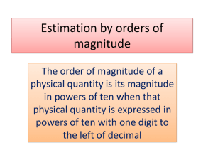 Estimation by orders of magnitude
