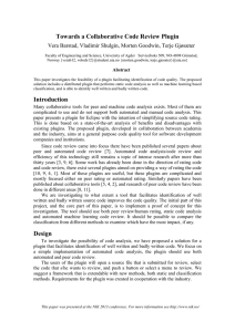 Towards a Collaborative Code Review Plugin