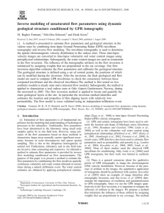 Inverse modeling of unsaturated flow parameters using dynamic