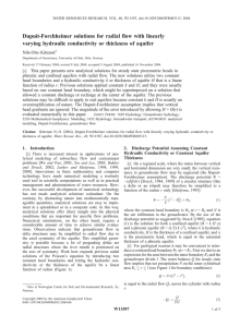 Dupuit-Forchheimer solutions for radial flow with linearly