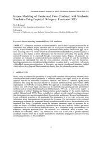 Inverse Modeling of Unsaturated Flow Combined with Stochastic