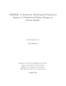 PREDIQT: A Method for Model-based Prediction of System Quality