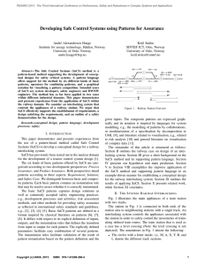 Developing Safe Control Systems using Patterns for Assurance