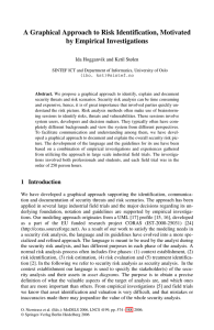 A Graphical Approach to Risk Identification, Motivated by Empirical Investigations