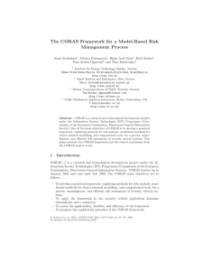 The CORAS Framework for a Model-Based Risk Management Process