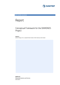 Report Conceptual Framework for the DIAMONDS Project
