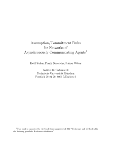 Assumption/Commitment Rules for Networks of Asynchronously Communicating Agents