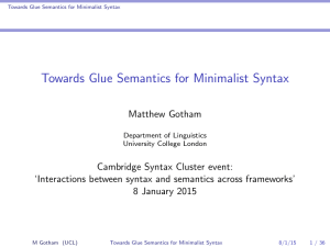 Towards Glue Semantics for Minimalist Syntax