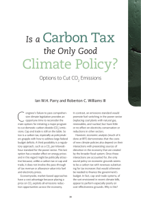 C Carbon Tax  Climate Policy?