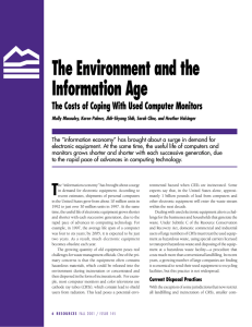 The Environment and the Information Age