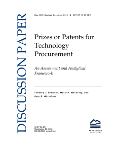 Prizes or Patents for Technology Procurement