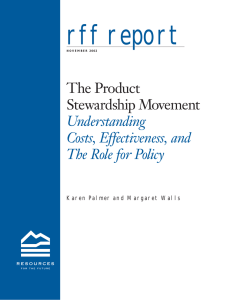 rff report The Product Stewardship Movement Understanding