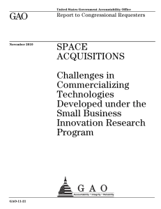 GAO SPACE ACQUISITIONS Challenges in