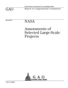 GAO NASA Assessments of Selected Large-Scale