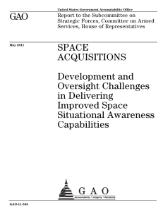 GAO SPACE ACQUISITIONS Development and