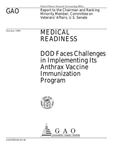 GAO MEDICAL READINESS DOD Faces Challenges